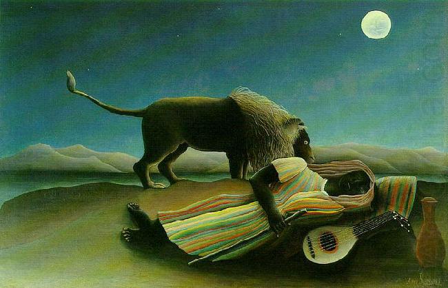 Henri Rousseau The Sleeping Gypsy china oil painting image